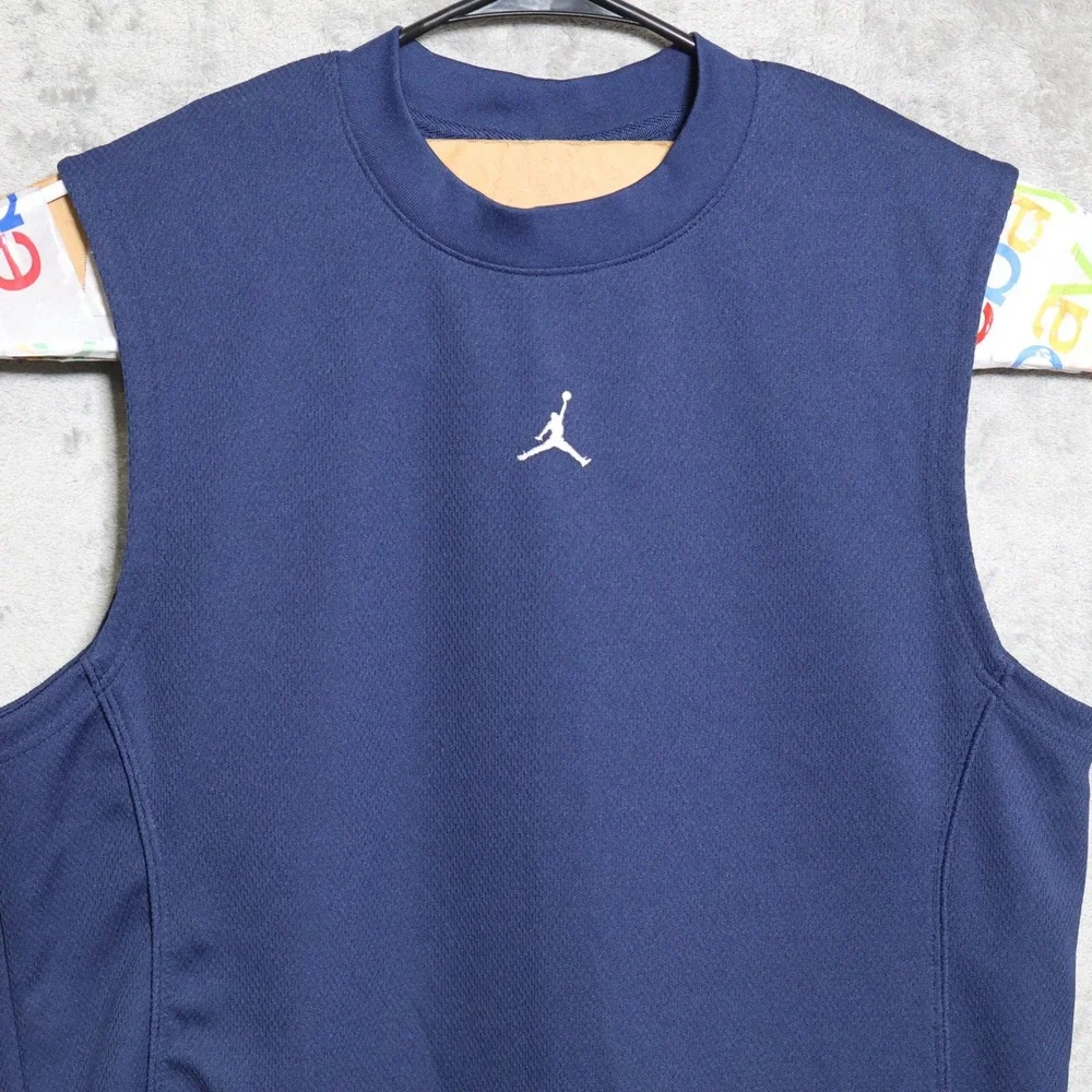 Vintage Jordan Jersey Mens Medium Navy Blue Jumpman Athletic Basketball Y2K